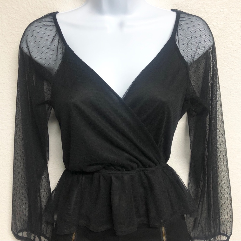 Papaya Mock Wrap Top